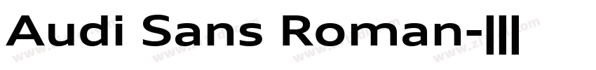 Audi Sans Roman字体转换